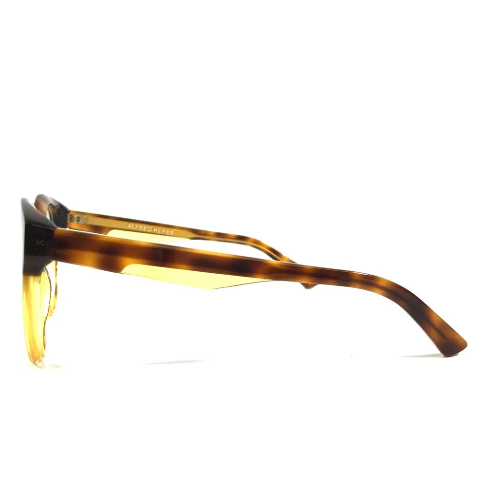Alfred Kerbs Eyeglasses Frames ANDREA YW Yellow Brown Tortoise 53-18-145